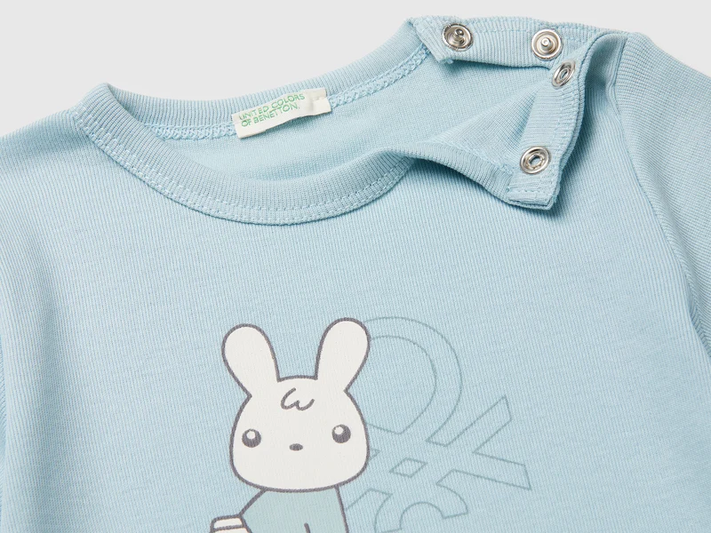 T-Shirt aus Bio-Baumwolle mit Logodruck