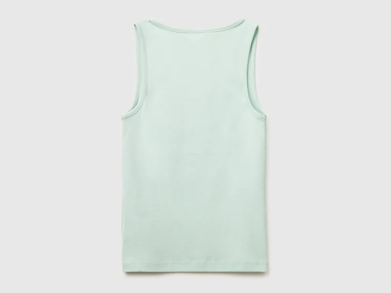 Schmal geschnittenes, geripptes Tanktop