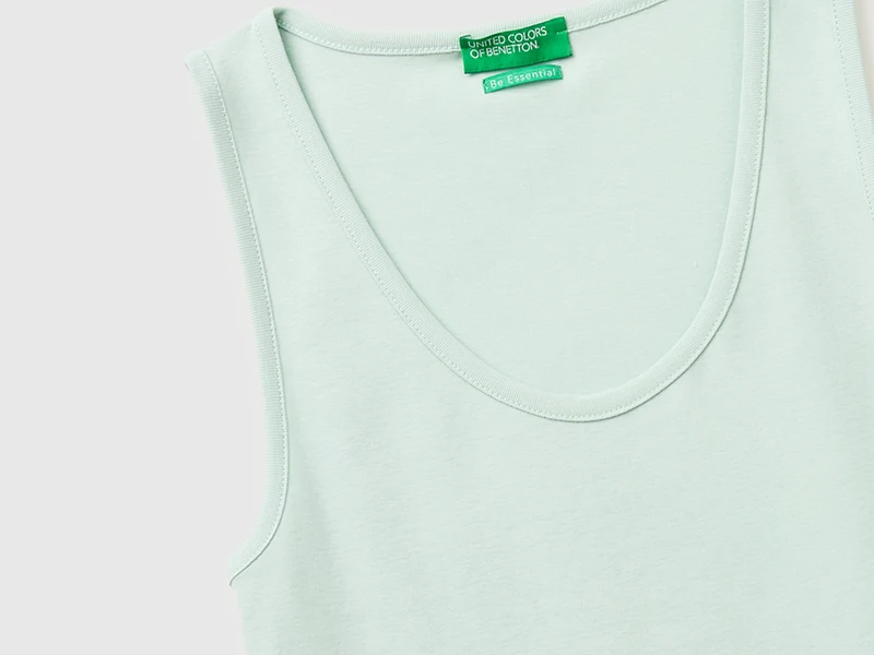 Schmal geschnittenes, geripptes Tanktop