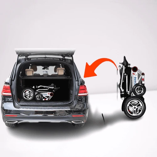 Foldable Electric Wheelchair - Smart Remote Control Mobility Aid