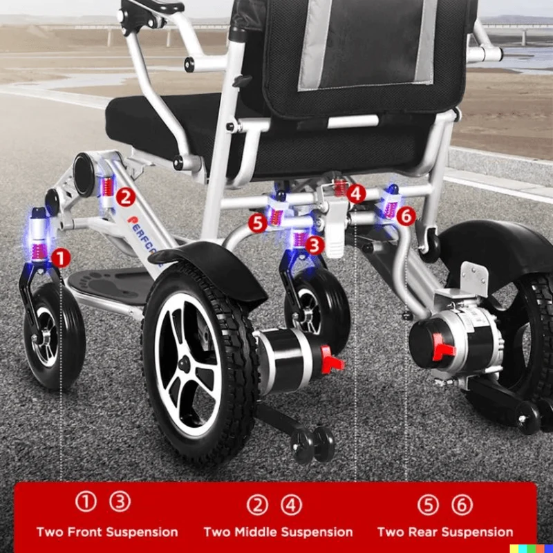 Foldable Electric Wheelchair - Smart Remote Control Mobility Aid
