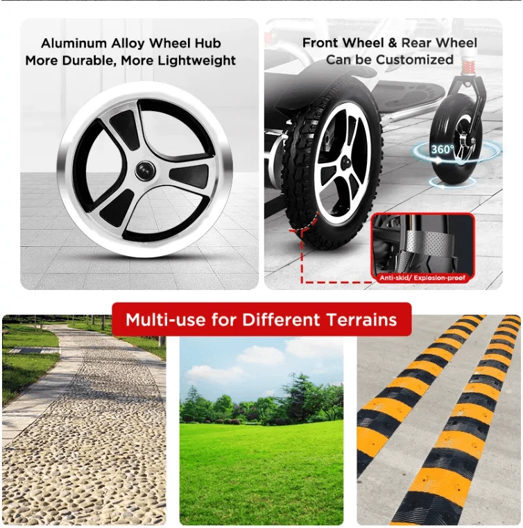 Foldable Electric Wheelchair - Smart Remote Control Mobility Aid
