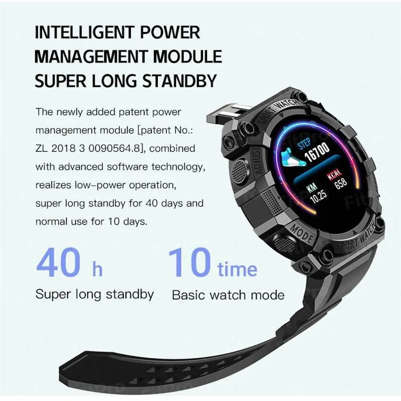 Fitness Tracker Watch - Bluetooth Health Monitor