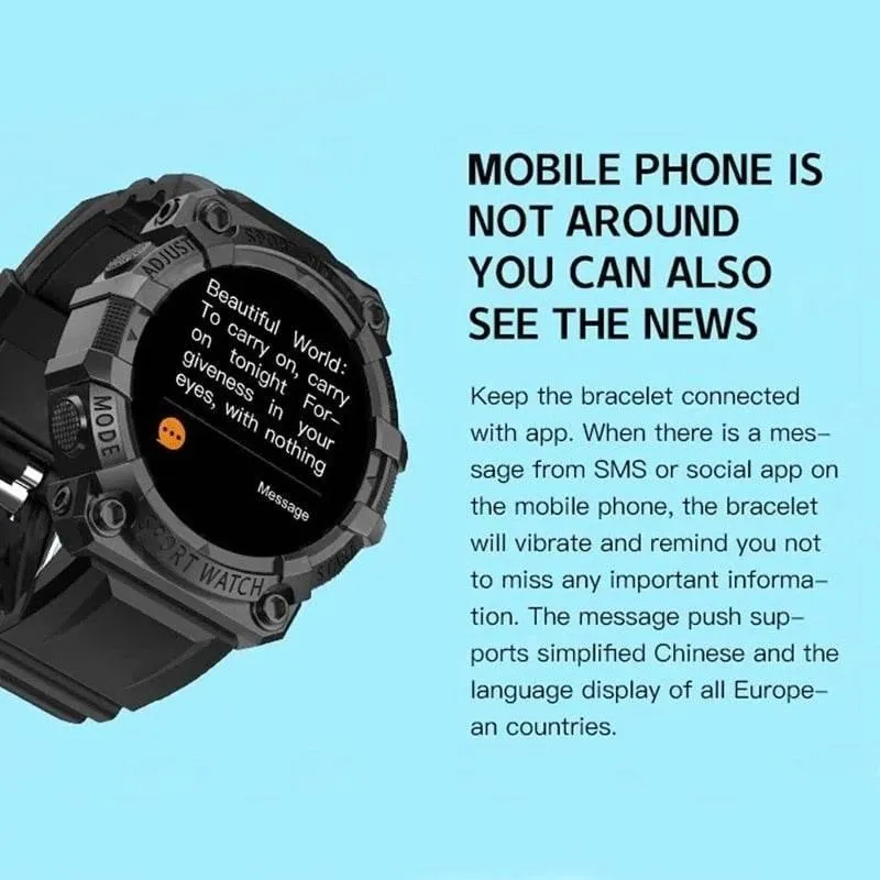 Fitness Tracker Watch - Bluetooth Health Monitor