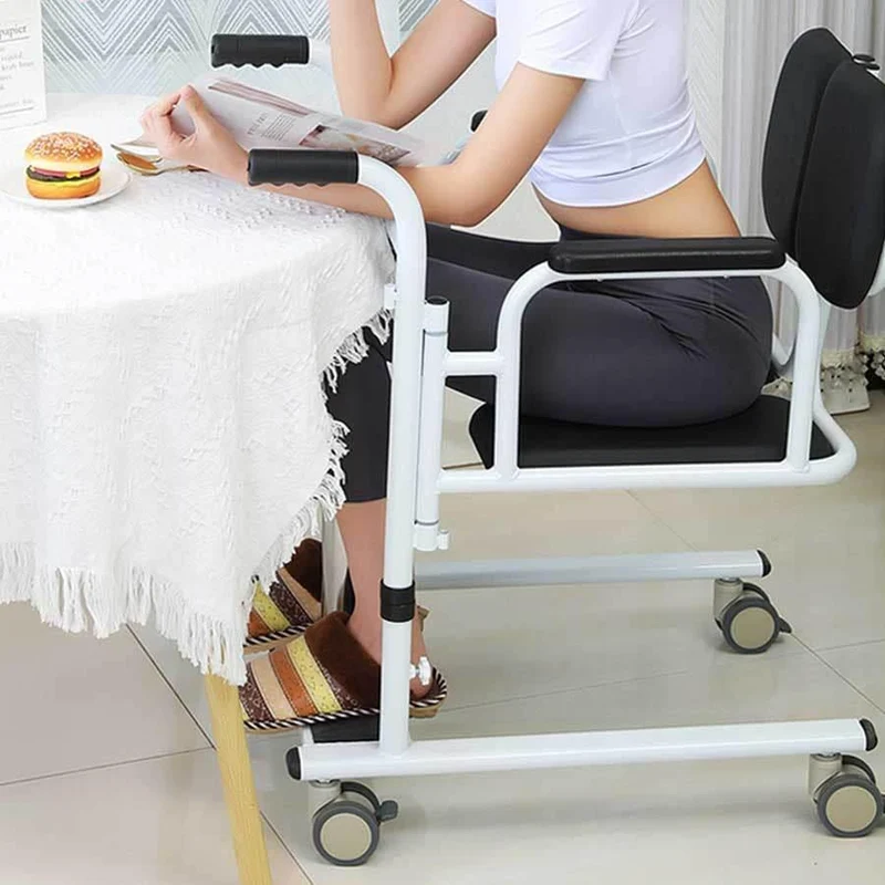 Adjustable Hydraulic Patient Transfer Chair with Foot Pedal Lift