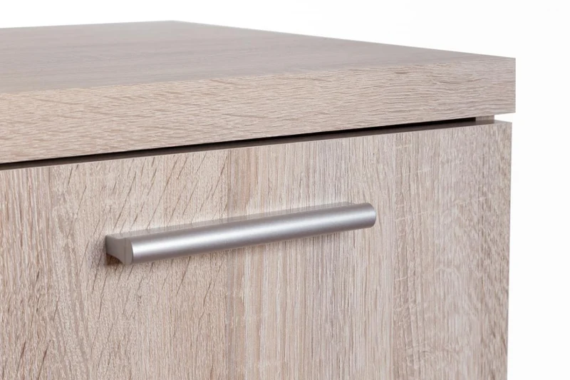 Sideboard Winnie Kommode 4 Schubladen und 2 Türen, Sonoma Eiche / Weiß