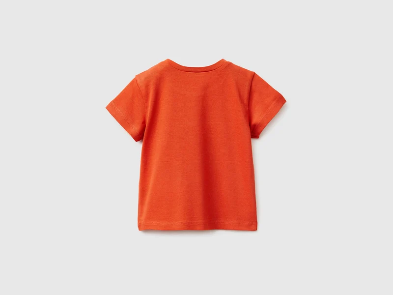 Bio-Baumwoll-T-Shirt mit Aufdruck