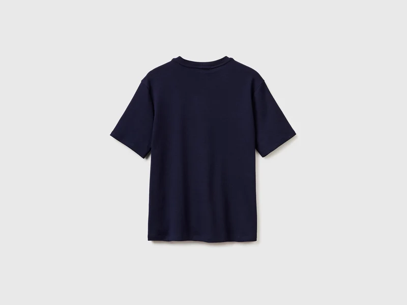 T-Shirt mit gestickter Schrift