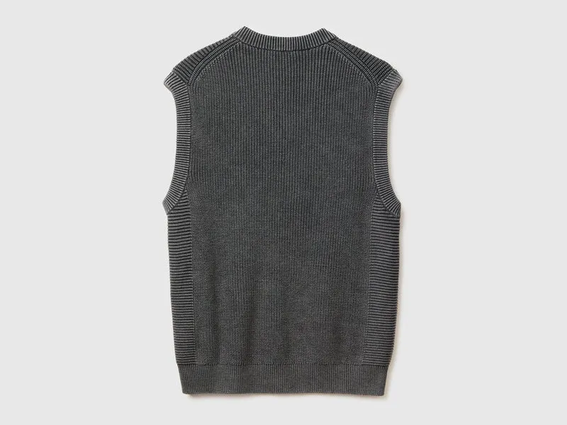 Stone-washed Regular Fit Weste