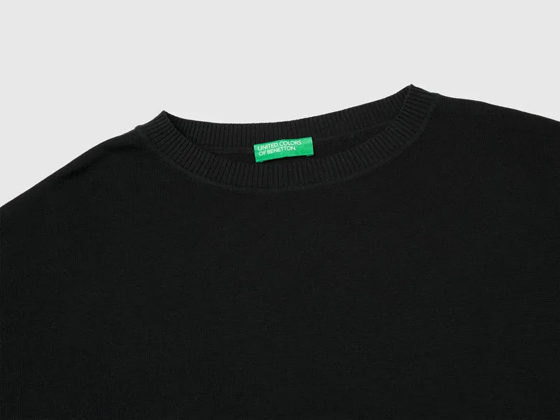 Kurzärmeliger Pullover aus hochwertiger Baumwolle