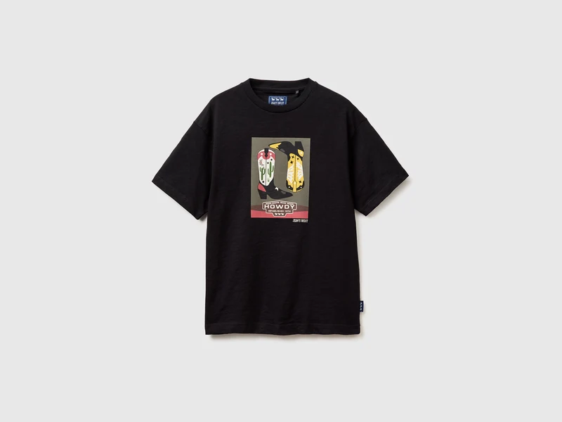 Western-T-Shirt mit lockerer Passform