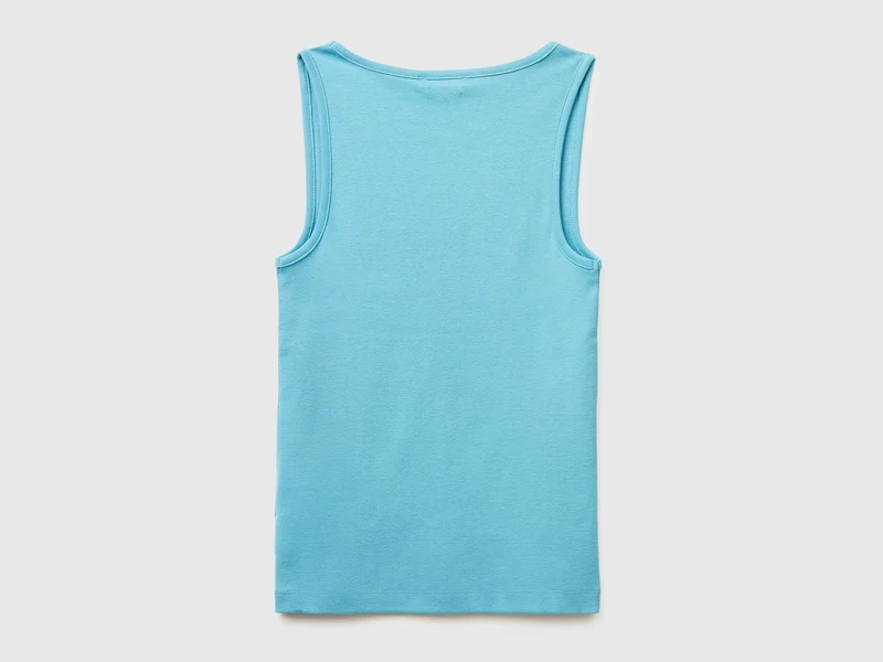 Schmal geschnittenes, geripptes Tanktop