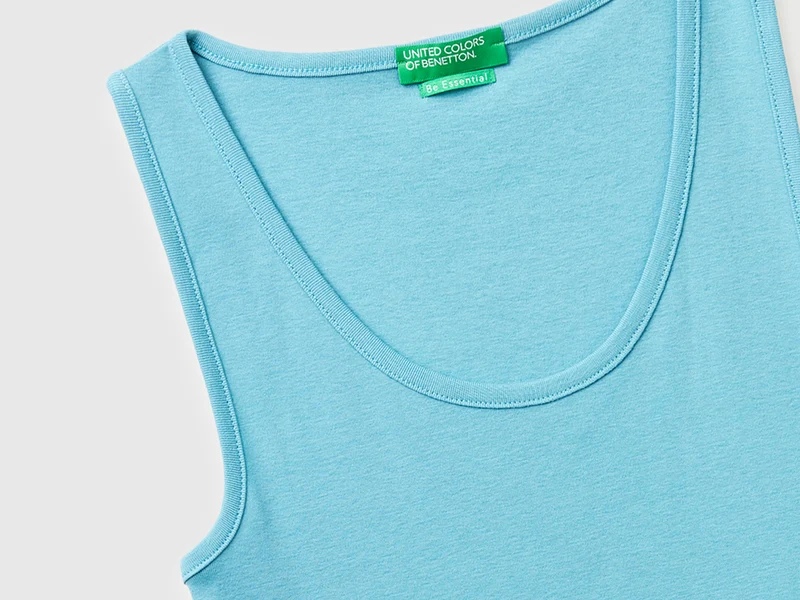 Schmal geschnittenes, geripptes Tanktop