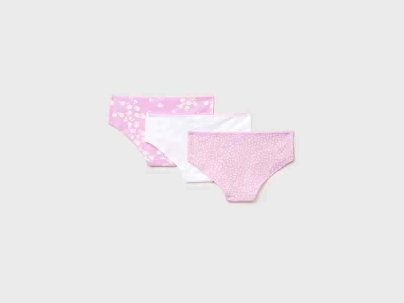 Drei Culottes aus Stretch-Baumwolle