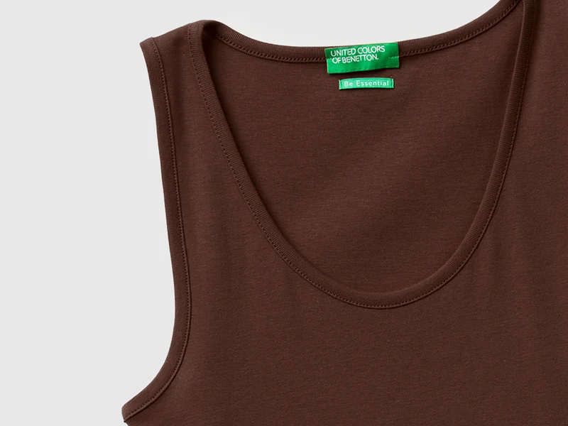 Schmal geschnittenes, geripptes Tanktop