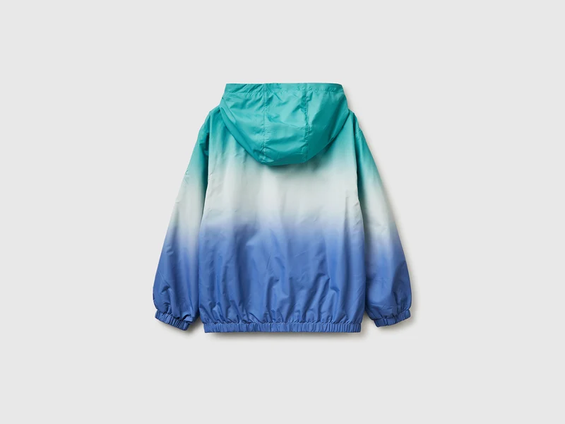 Batikjacke mit Kapuze