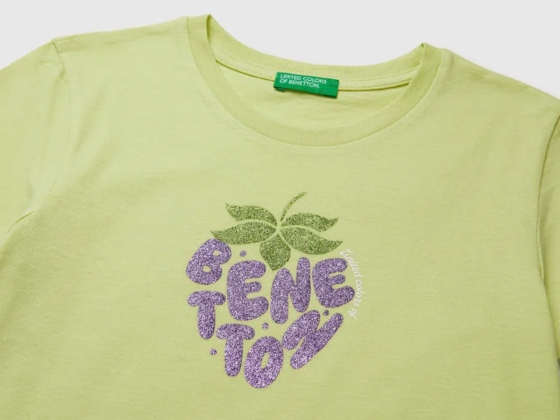 Glitzerdruck-T-Shirt