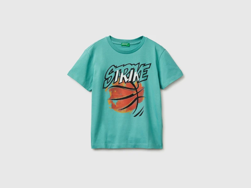 Bedrucktes T-Shirt aus Bio-Baumwolle