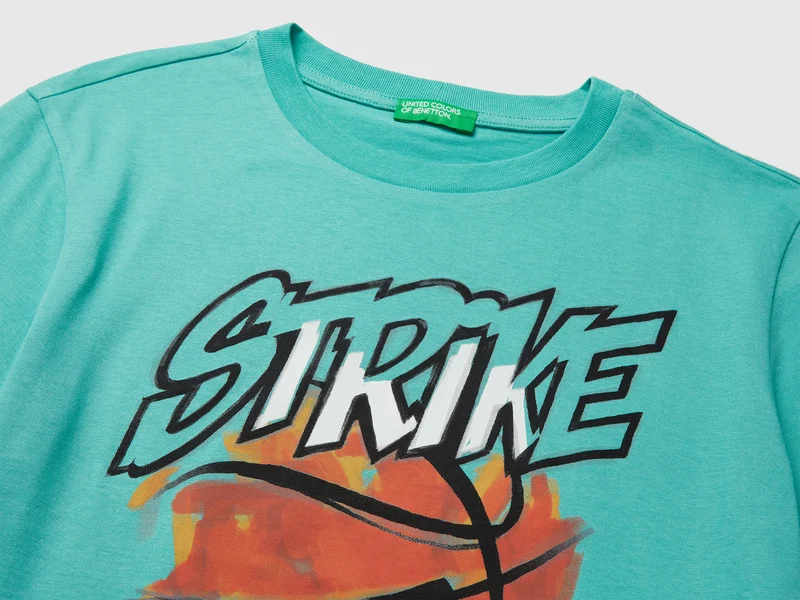 Bedrucktes T-Shirt aus Bio-Baumwolle