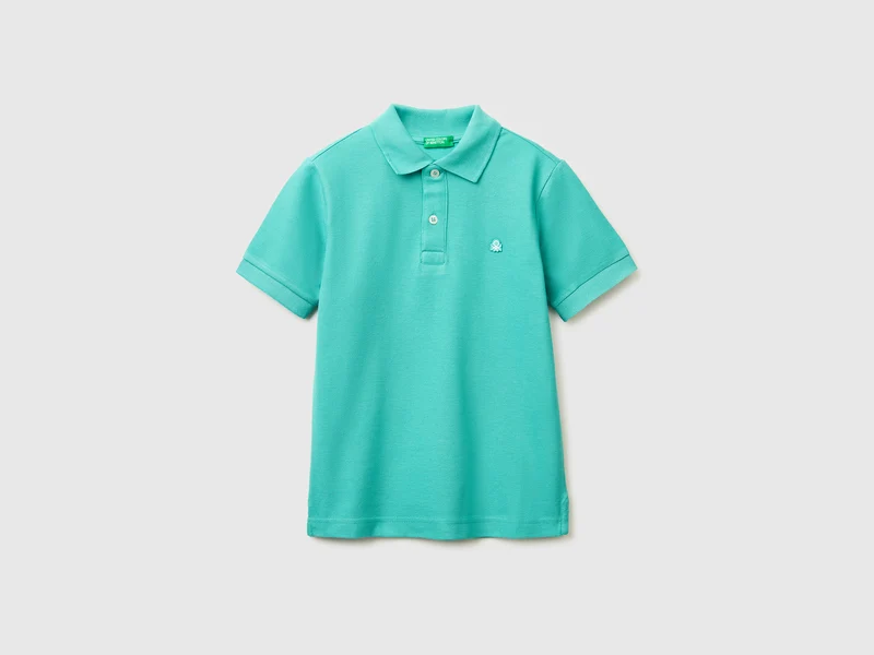 Schmal geschnittenes Poloshirt aus reiner Baumwolle