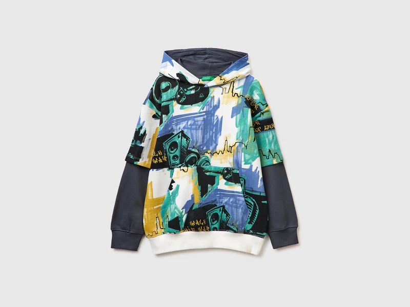 Oversized bedrucktes Sweatshirt