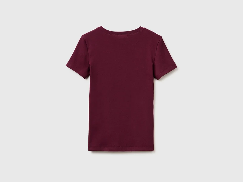 Geripptes Henley-T-Shirt