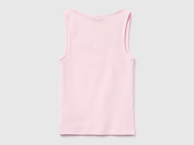 Schmal geschnittenes, geripptes Tanktop