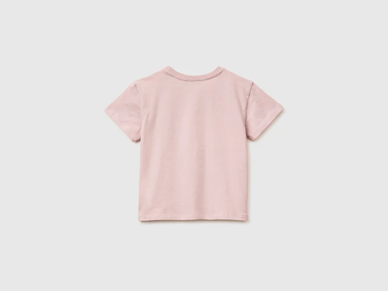 T-Shirt mit Aufdruck und Stickerei