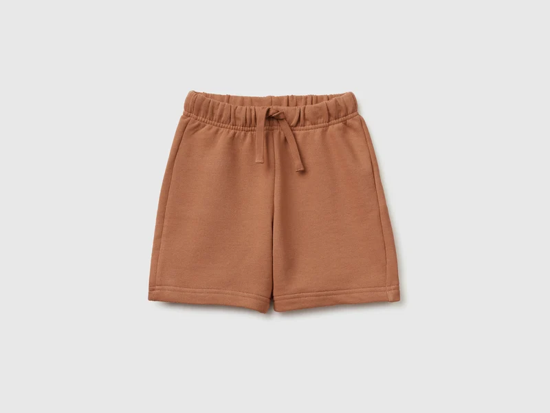 Bermuda-Shorts aus Baumwollfleece