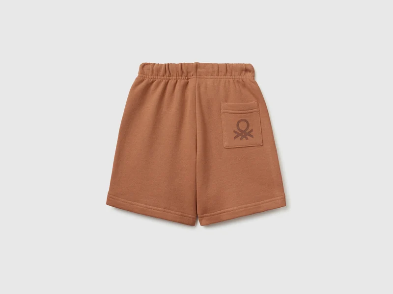 Bermuda-Shorts aus Baumwollfleece