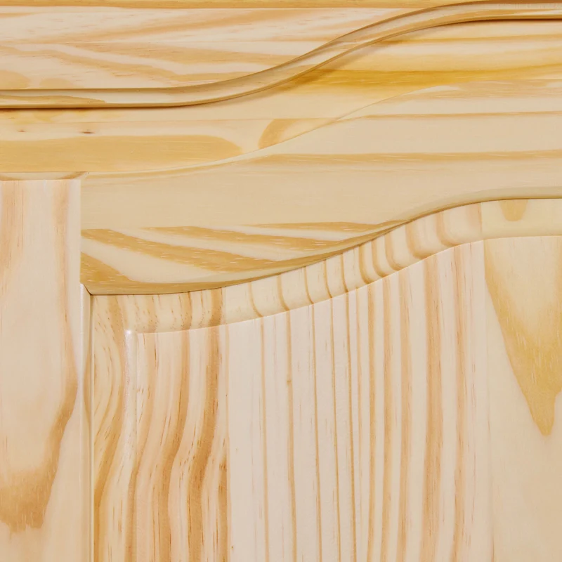 Kleiderschrank Dielenschrank Genf Kiefer Massivholz Natur