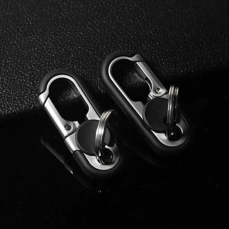 Stainless Steel Mini Keychain Organizer - Compact Travel Accessory