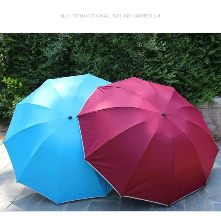Folding Umbrella with Bracket - Easy Flex Design for Convenience