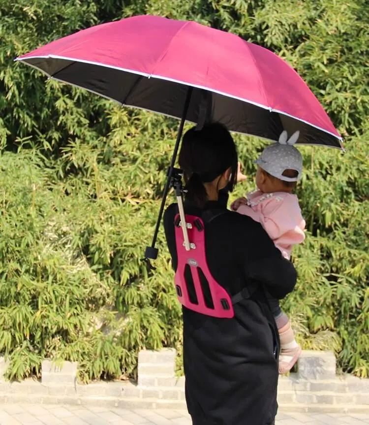 Folding Umbrella with Bracket - Easy Flex Design for Convenience