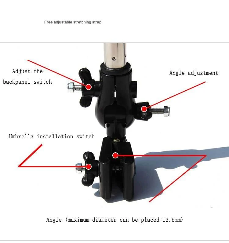 Folding Umbrella with Bracket - Easy Flex Design for Convenience