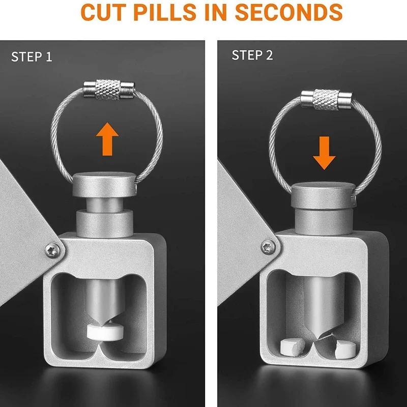 Compact Waterproof Aluminum Pill Separator - Mini Medication Organizer