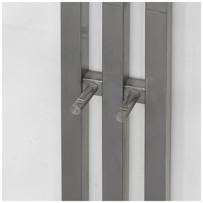 Wandgarderobe Senza 1 in Edelstahl von Spinder