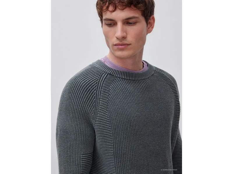 Regular Fit Stone-Washed-Pullover