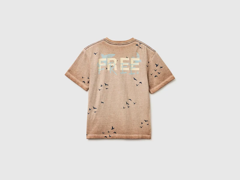 Übergroßes T-Shirt mit Aufdruck