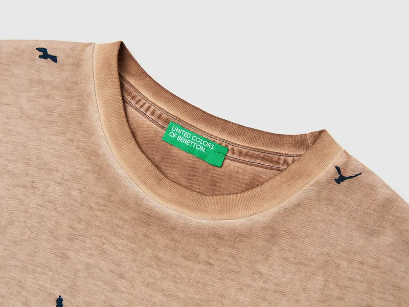 Übergroßes T-Shirt mit Aufdruck