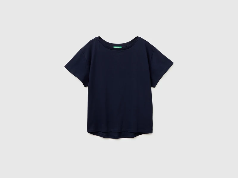 T-Shirt mit U-Boot-Ausschnitt