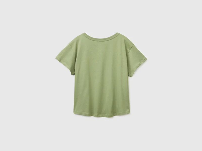 T-Shirt mit U-Boot-Ausschnitt