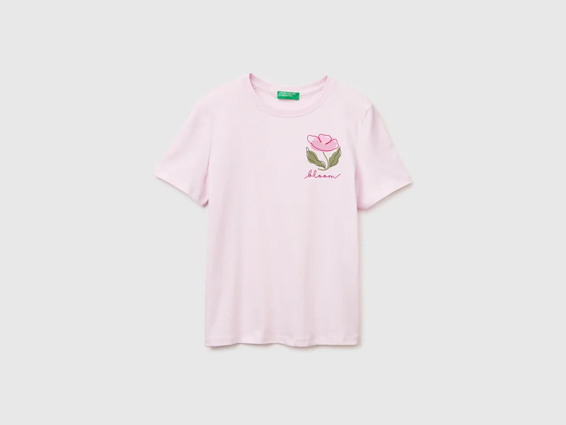 T-Shirt mit Blumenmuster