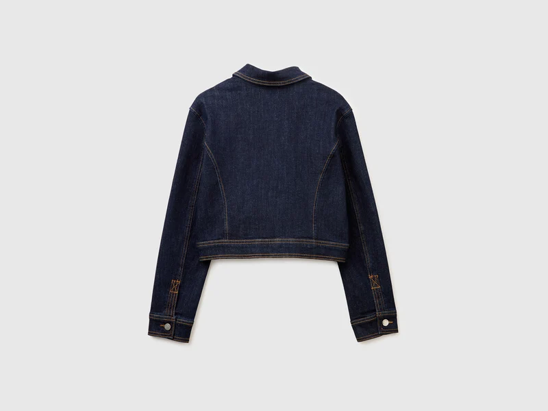 Jeansjacke mit Reißverschluss