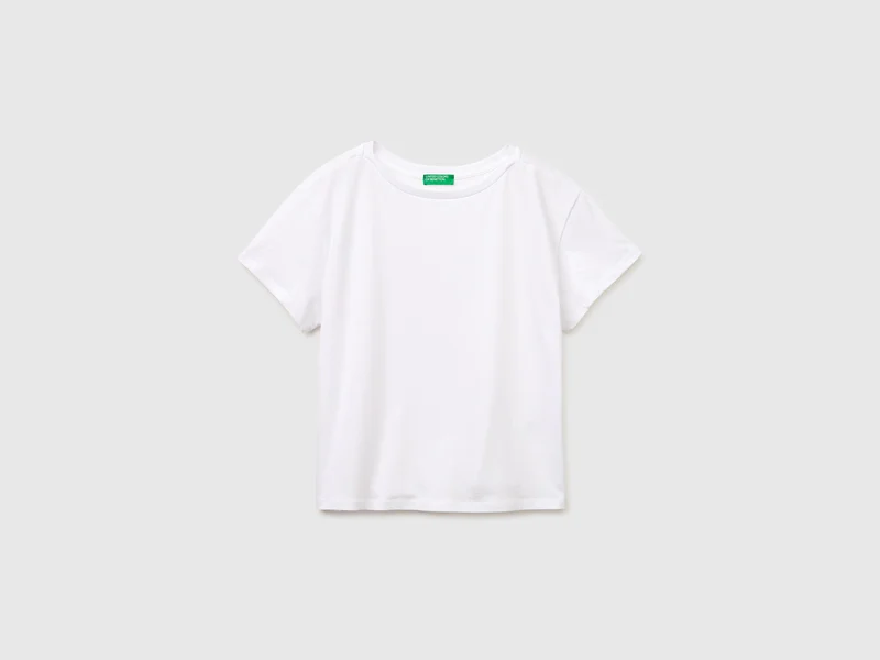 T-Shirt mit U-Boot-Ausschnitt