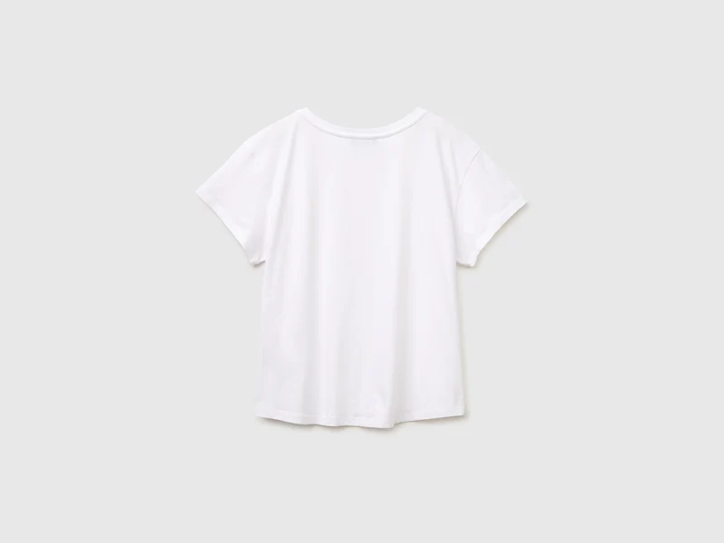 T-Shirt mit U-Boot-Ausschnitt