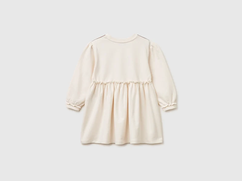 Sweatshirtkleid mit Spitze