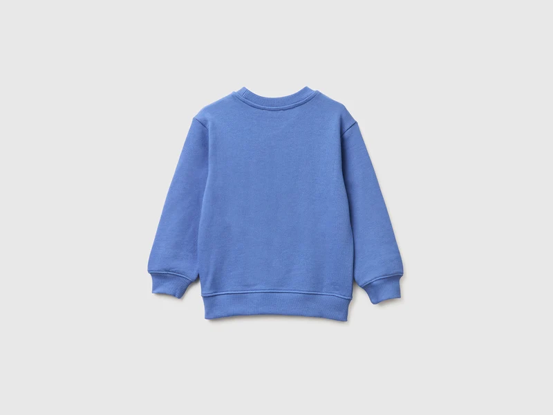 Sweatshirt aus Bio-Baumwolle mit Logodruck