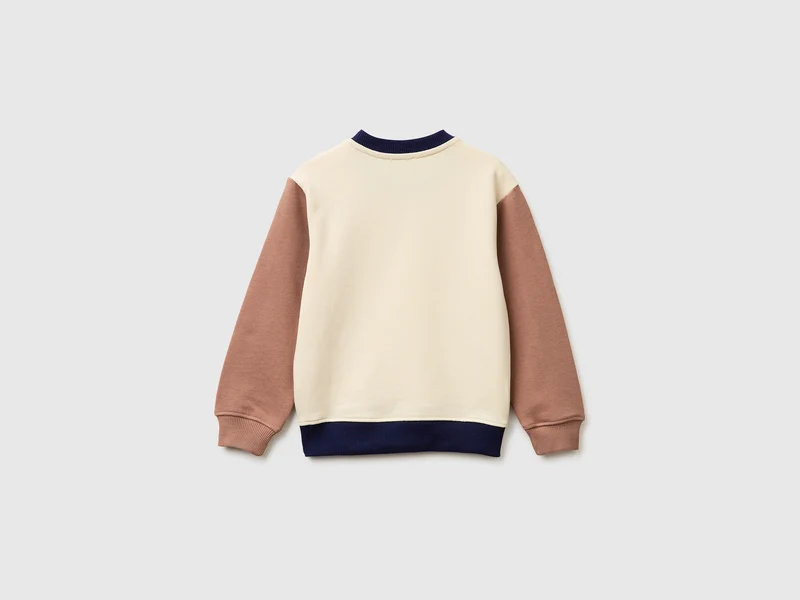 Sweatshirt aus Bio-Baumwolle mit Logodruck