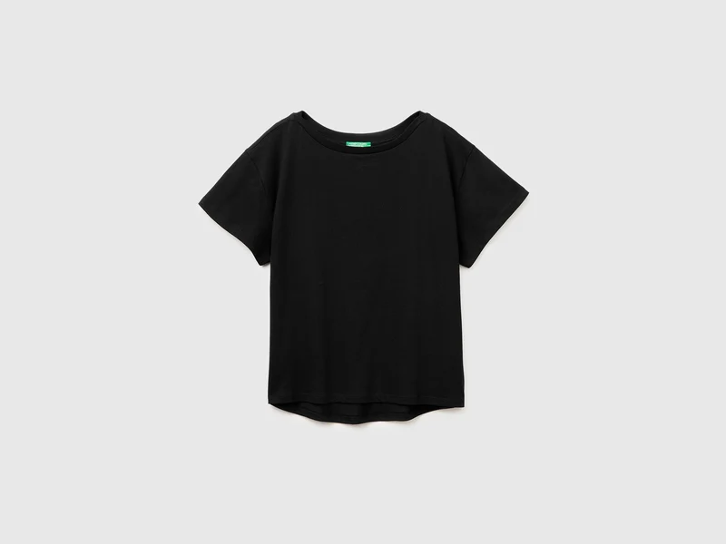 T-Shirt mit U-Boot-Ausschnitt